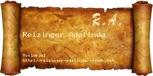 Reizinger Adelinda névjegykártya